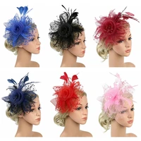 stylish cocktail hair fascinators wedding fascinator hat feathers hair clip alice headband clip tea party headband