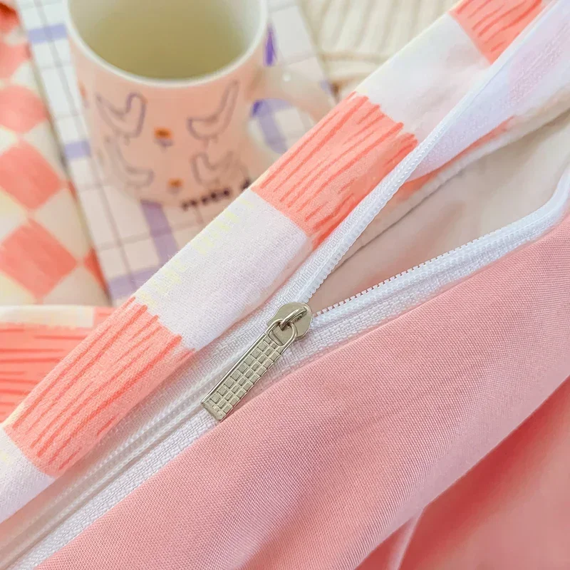 Пододеяльник в клетку для мужчин и женщин постельное белье шахматную