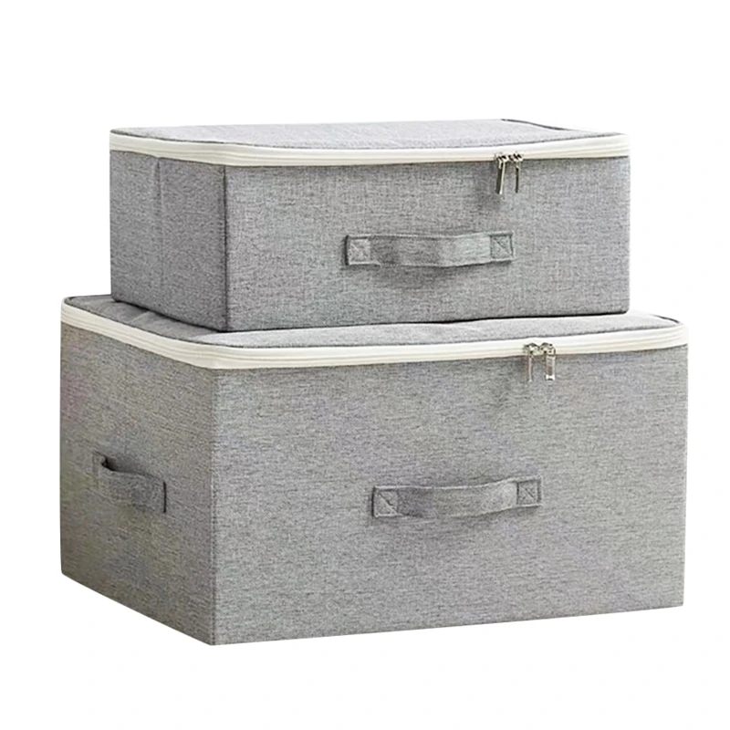

Foldable Storage Box For Clothes Large Capacity Storage Boxes Underwear Socks Box With Lid Quilt Dust-Proof Box
