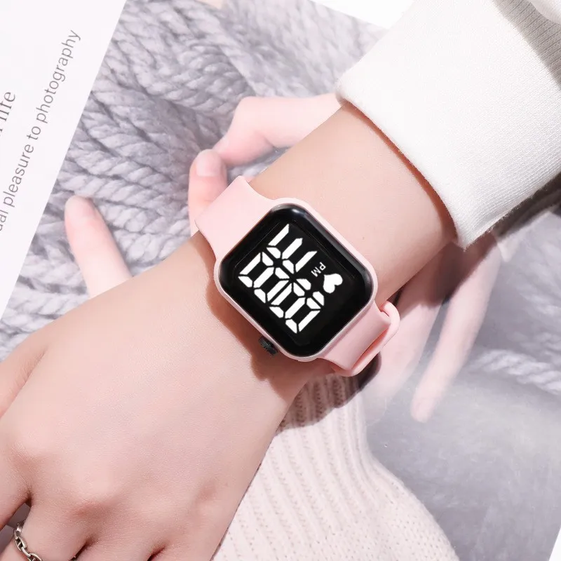 Brand New Sports Kids Watches Boys Girls Watch Waterproof Y1Led Digital Watch Ultra-light Silicone Strap Child Simple Watch