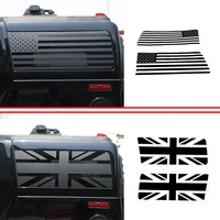 Car Styling Car Rear Window Side Glass USA UK National Flag Trim Stickers for Hummer H2 H3 2003-2009 Auto Exterior Accessories
