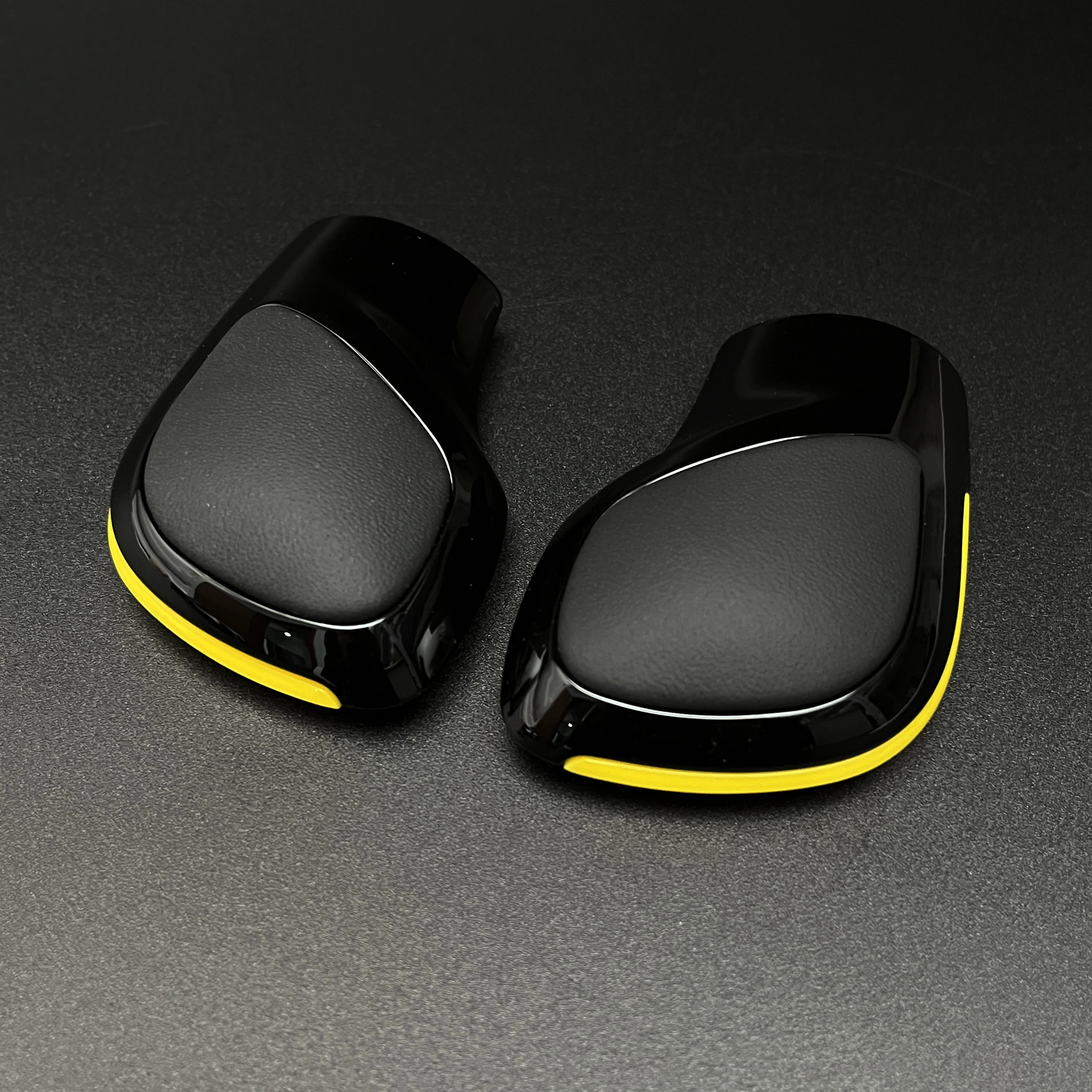 

Желтая, черная хромированная замшевая ручка переключения передач, боковая крышка, эмблема DSG для VW Golf 6 7 R GTI Passat B7 B8 CC R20 Jetta MK6