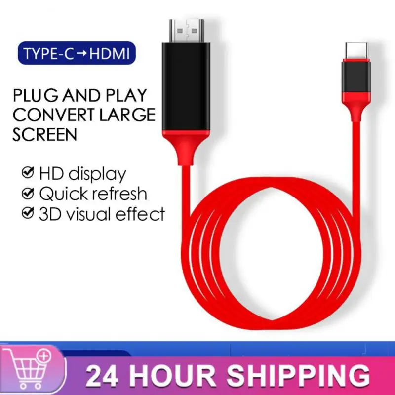 

For Macbook Samsung Galaxy S9/s8 Huawei Type C To Cable Type C To HDMI-compatible Cable Video Converter Usb 3.1 Usb-c Cable
