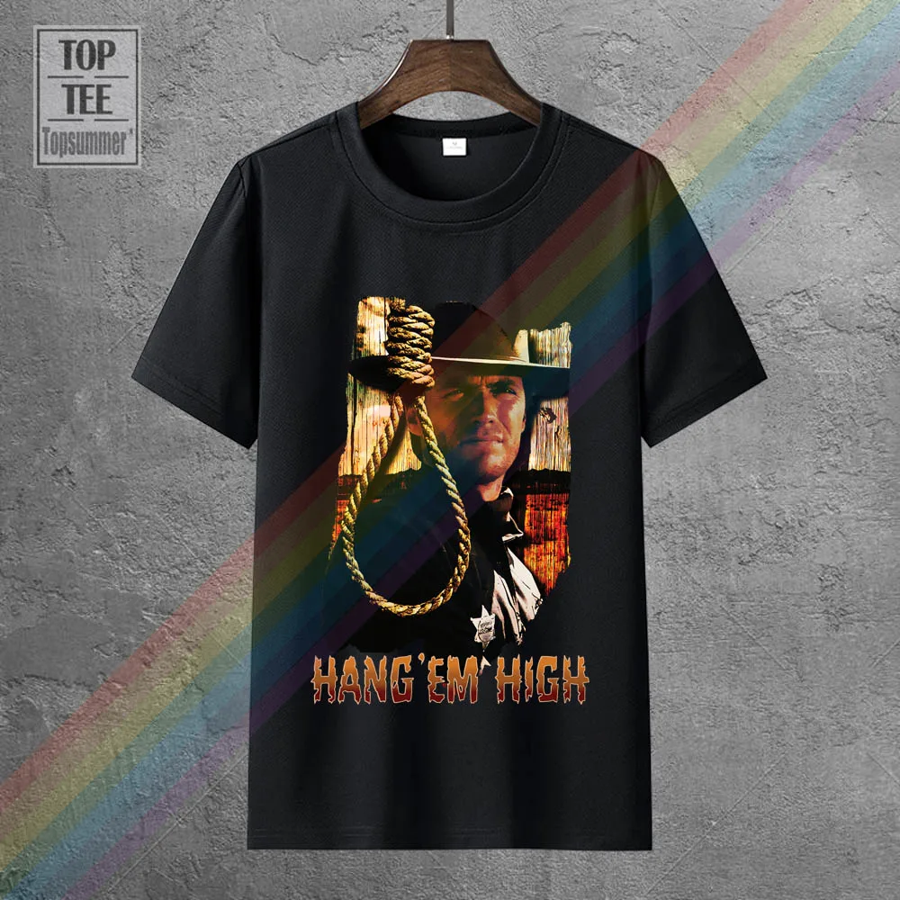 

Hang 'Em High T-Shirts Gothic Funny Tshirt Horror Graphic Tops Novelties Tee Shirt Skull Retro T-Shirt
