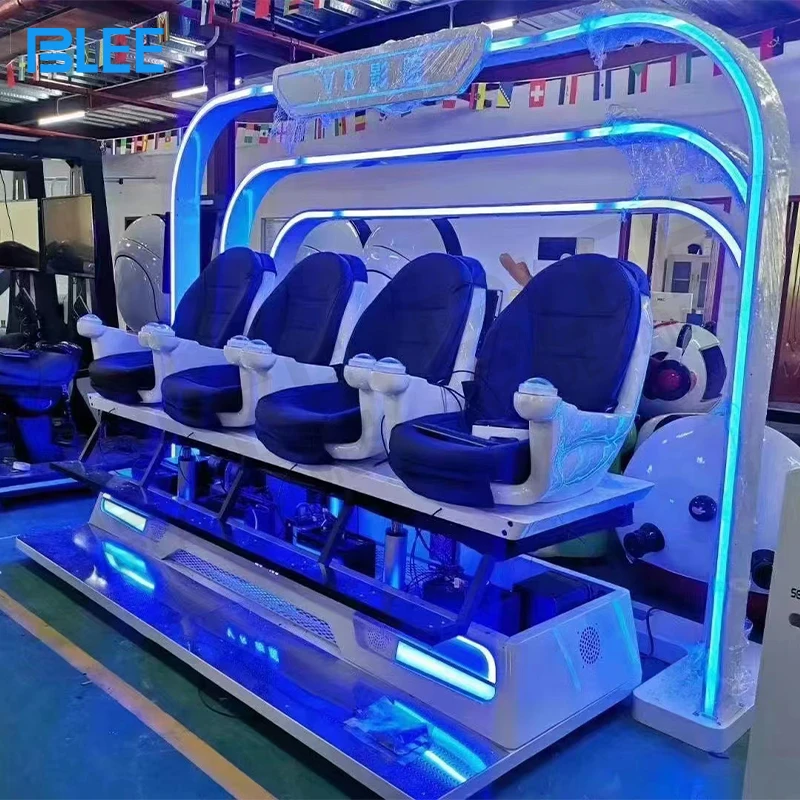 Фото Товары для развлечений 4-местное 9D VR кинотеатрное кресло 360 3D 5D 6D 7D 9D спортивное кресло виртуальной реальности кинотеатр №4