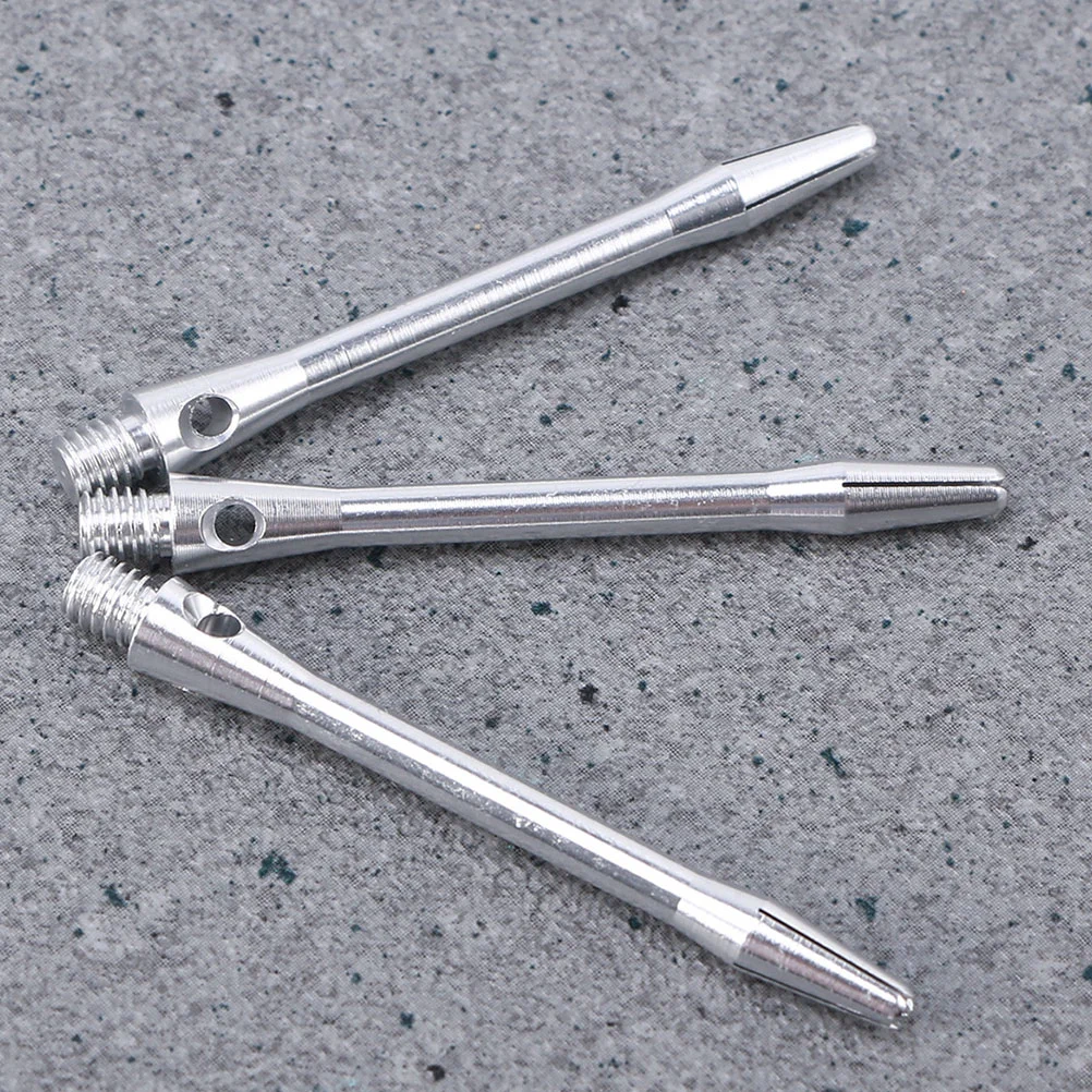 

10pcs 48mm Aluminium Alloy Dart Shafts Accessories Metal Stems Alloy Pole Rod with Standard 2BA Screw Thread (Silver)