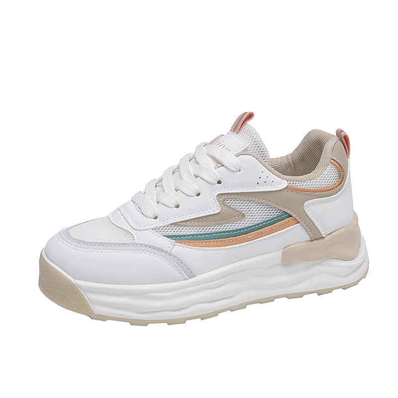 

Tennis Female Air Mesh Cushioning Lace-up Breathable Flat Sports Shoes Anti-slippery Women's Sneakers Spring New Free Shipping