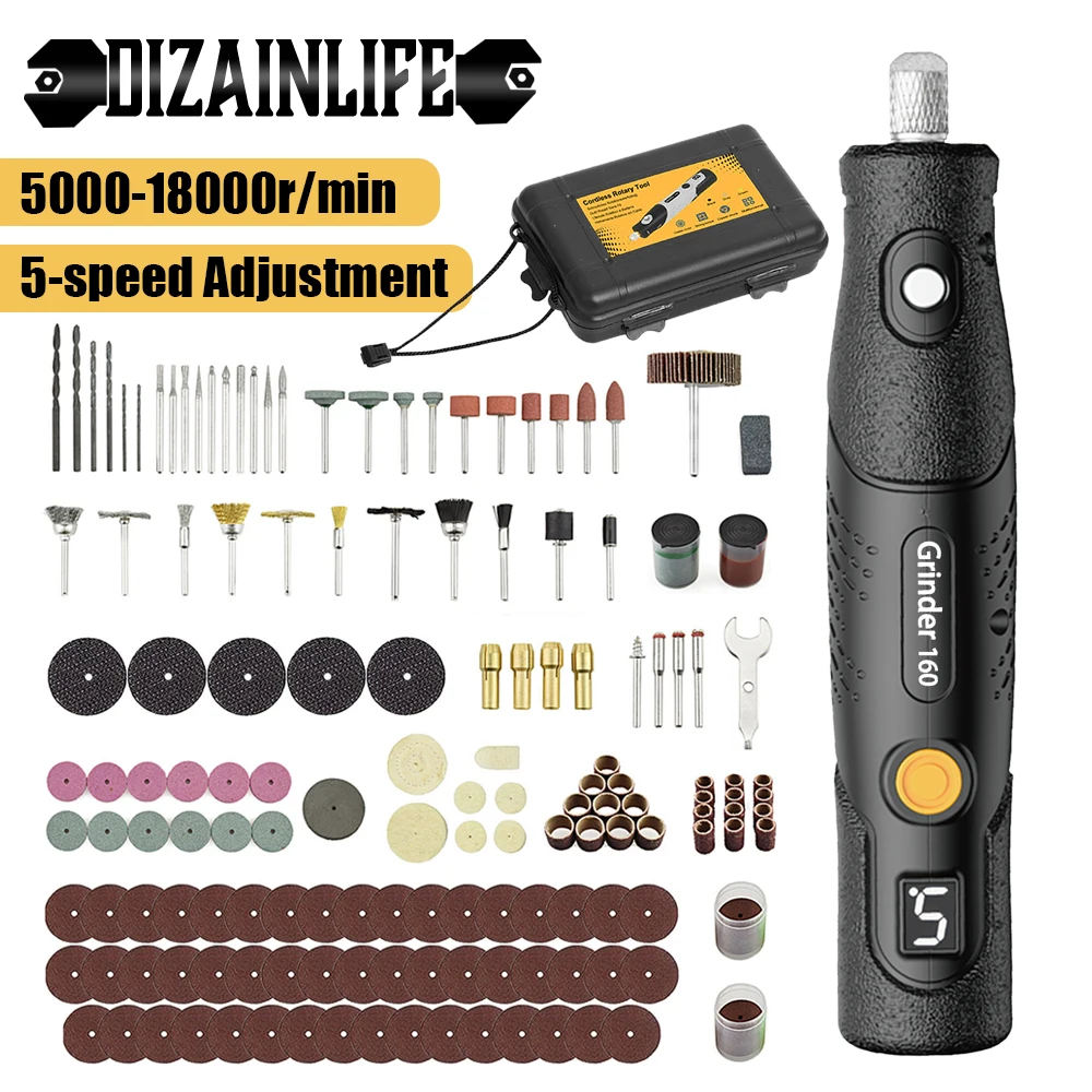 Беспроводная Электрическая Мини-шлифовальная Машина Набор 4 2 В 5000-18000 Об/мин