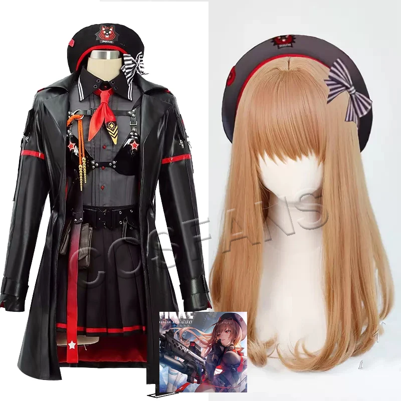 

Anime! NIKKE The Goddess Of Victory Emma Game Suit Lovely Uniform Cosplay Costume Halloween Party Role Play Outfit Women wig