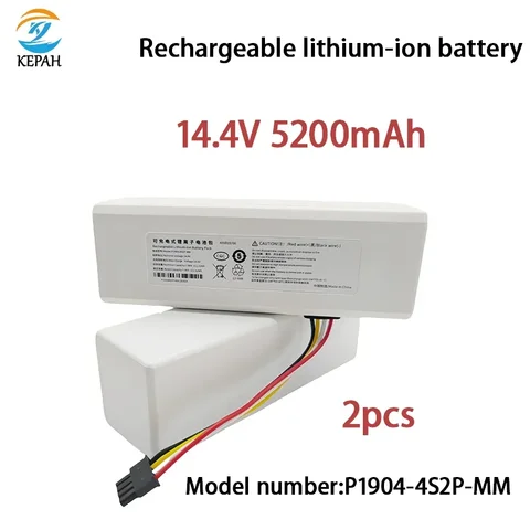 Аккумулятор высокой емкости для робота-уборщика 1C P1904 4S1P мм Mijiami, батарея для робота-уборщика G1, 14,4 В