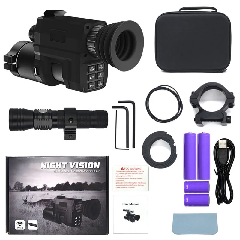 

Цифровые очки ночного видения, Охотничья камера 960P с Wi-Fi, дневной и ночной съемки