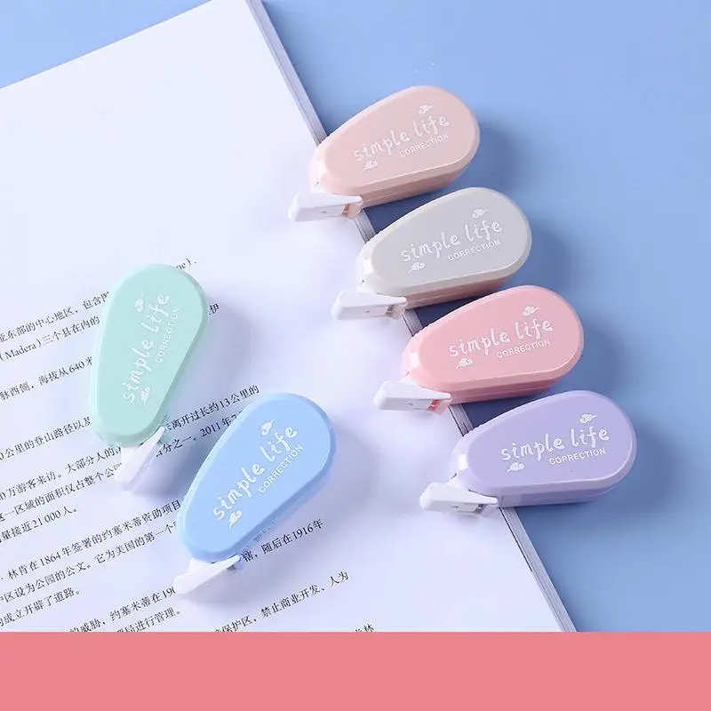 

6pcs/set Mini Morandi Color Correction Tape Set School Supplies Back To School Stationery Office Supplies Crafts