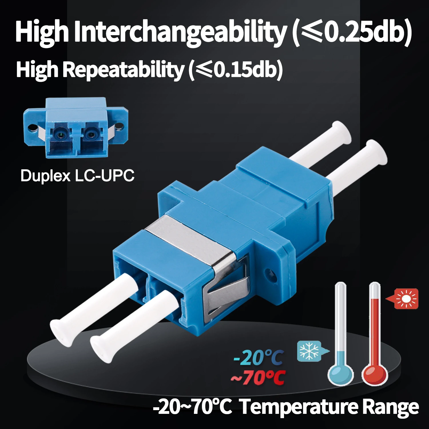 10 шт. LC UPC соединители дуплексные волоконно-оптические стандартные разъемы с