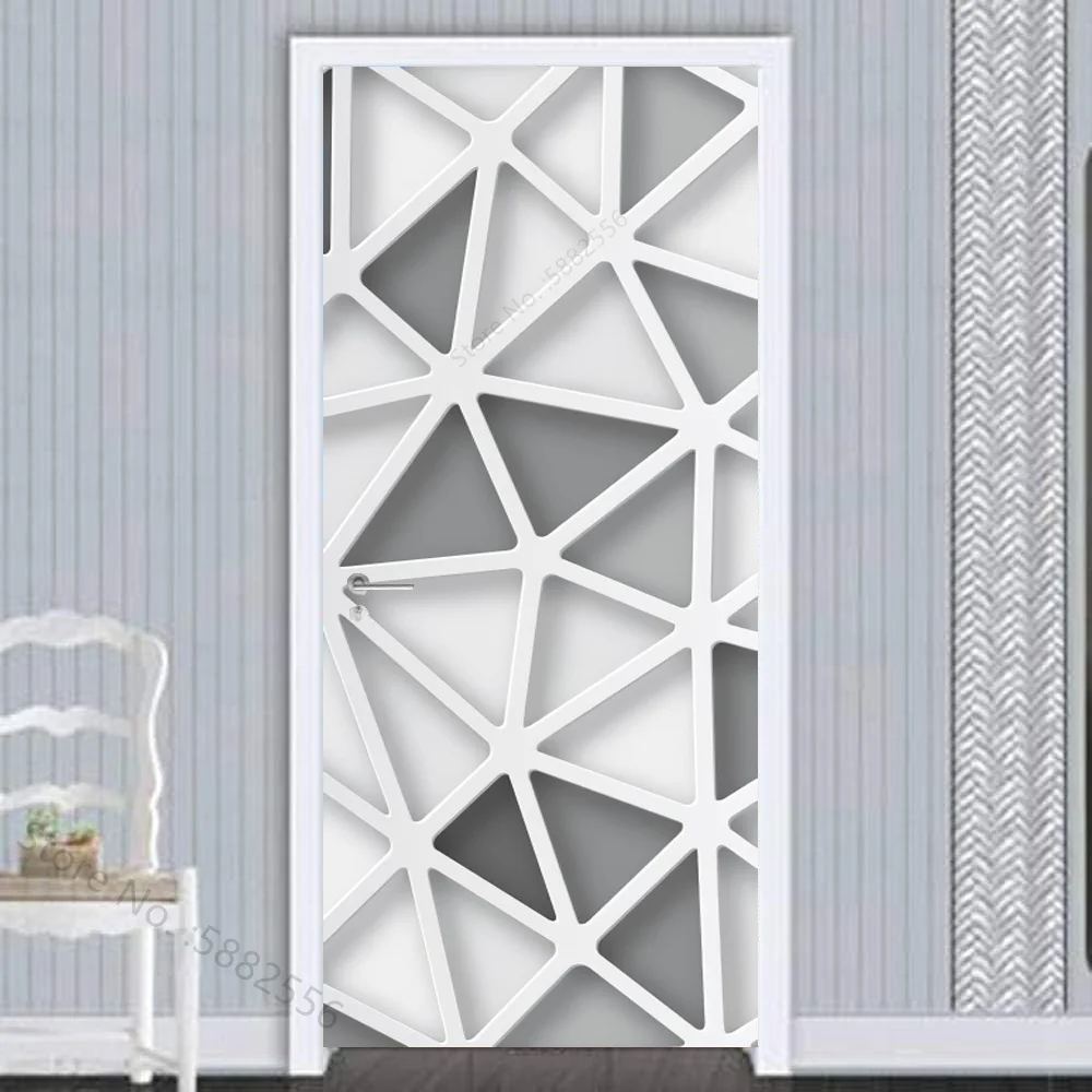 

3D абстрактные линии дверные наклейки ПВХ