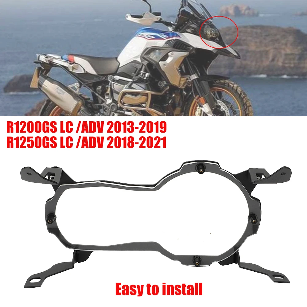 

R1200GS R1250GS Headlight Guard Protector Lens Cover For BMW R1200 GS R1250 GS LC ADV R 1250 1200 GS adventure GSA 2013-2021 20