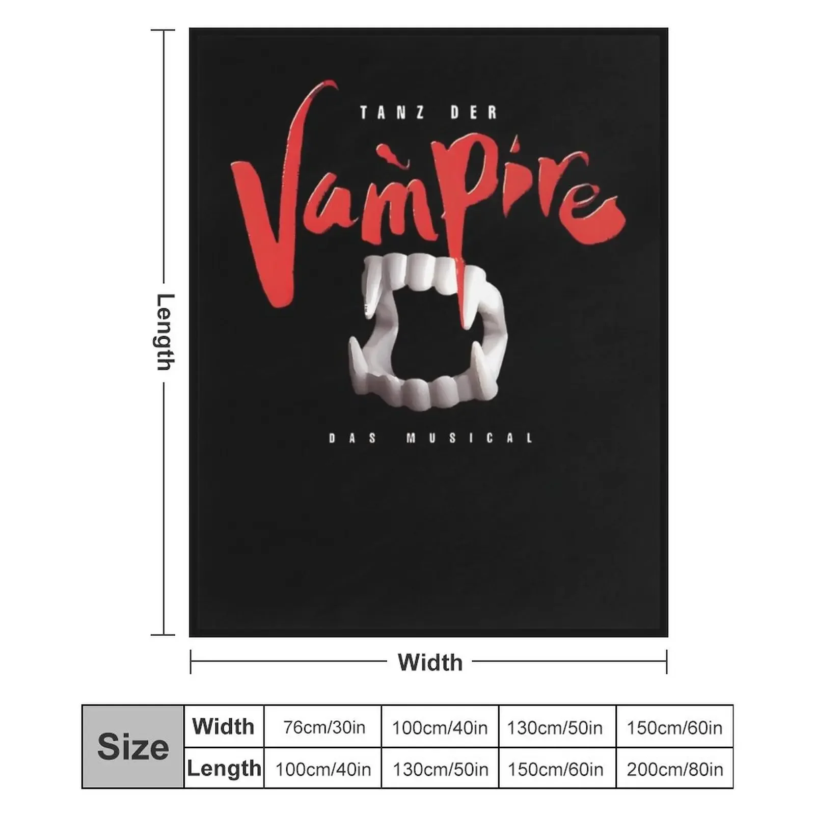 Плед Tanz der Vampire, пушистый и уютный плед для домашнего декора (art.: 3920dc21fdbde) - 3920dc21fdbde