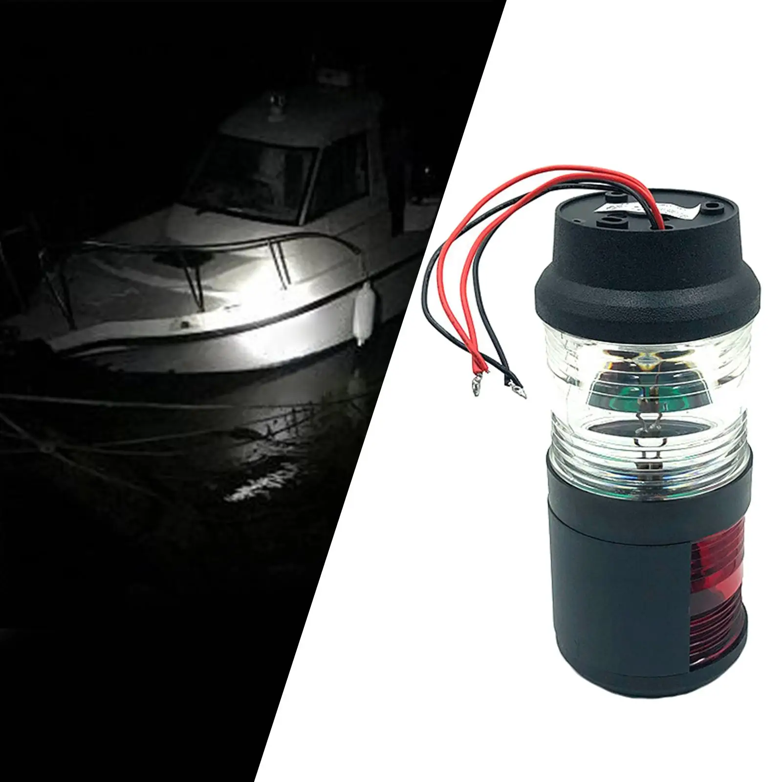 

Marine Navigation Lights Night Signal Bi Color for Boat Yacht Sailing Lights