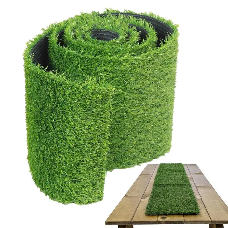 

Grass Runner For Table Realistic Grass Table Runner Grass Fake Rustic Elements Matchable For Bridal Baby Shower St. Patrick's Da