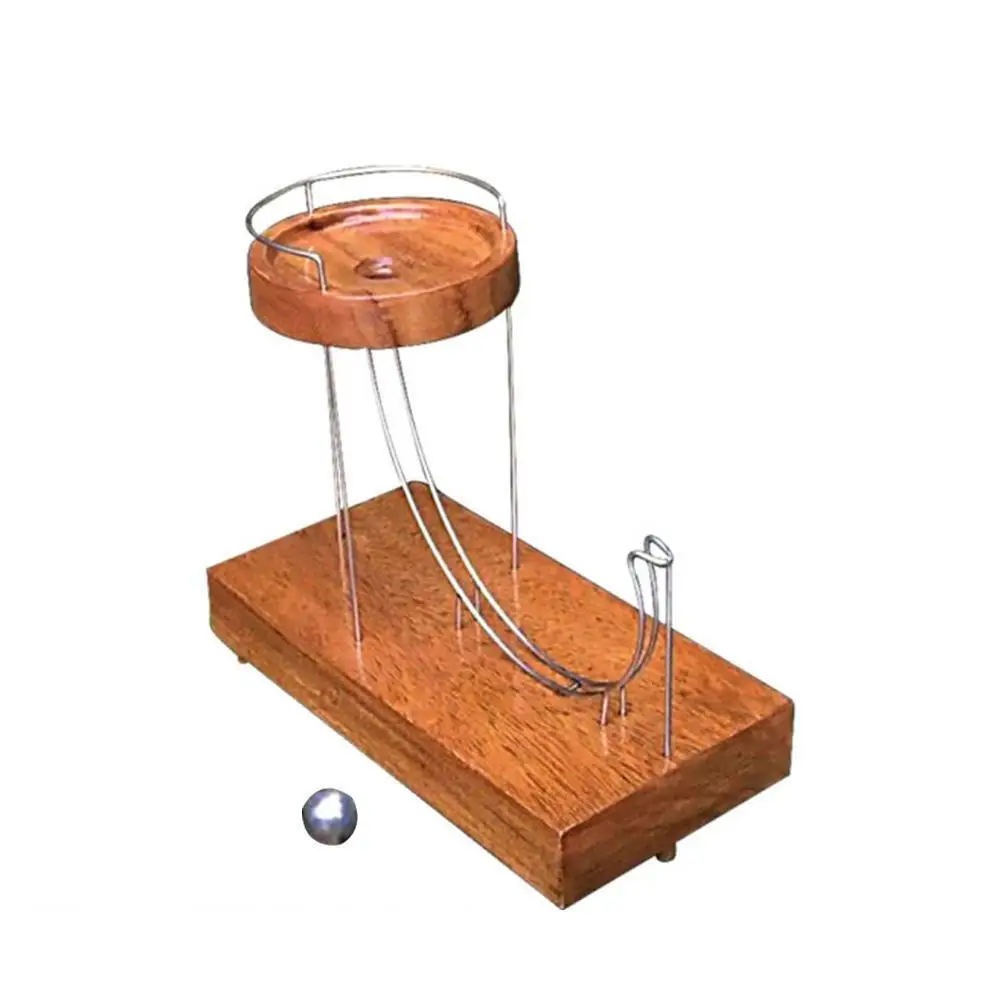 

Kinetic Art Marble Perpetual Machine Wooden Sculpture Office Home Desk Ornament
