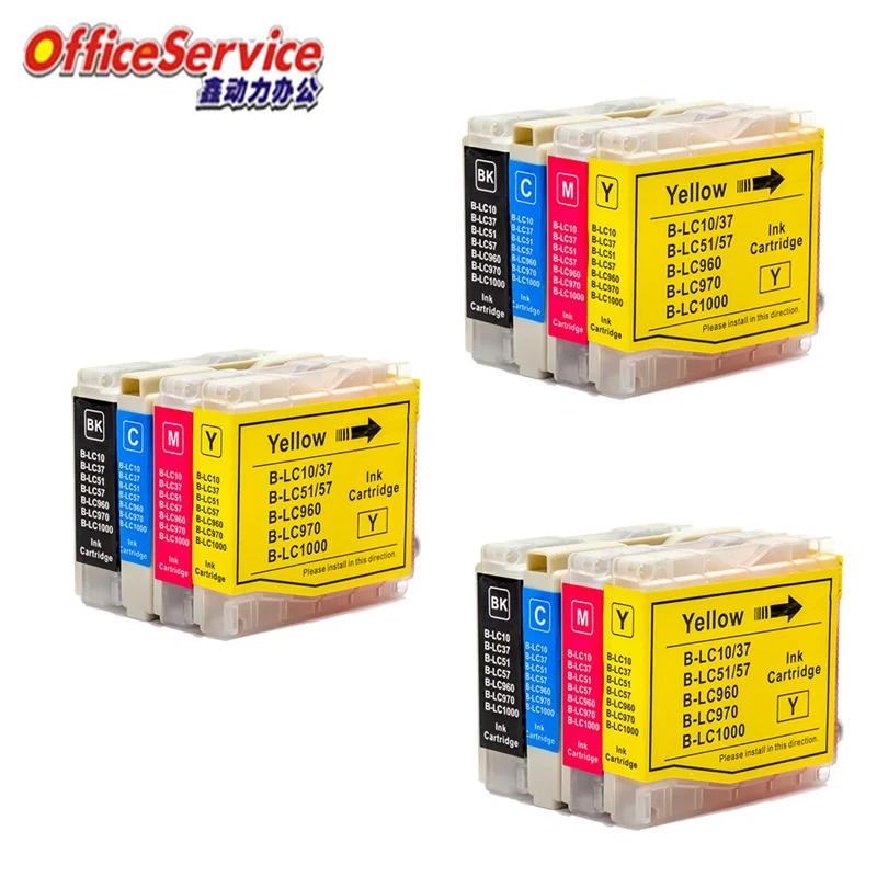 

Чернильный картридж LC37 LC57 LC970 LC1000, совместимый с Brother MFC-235C 240C 260C 480CN 5460CN 680CN 860лерн 870лерн 650CDW принтер