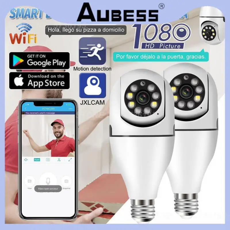 

Smart Bulb Support Wifi Suitable For Various Occasions 2.4ghz Wifi Is Supported Local Remote Playback Bulb Surveillance Camera