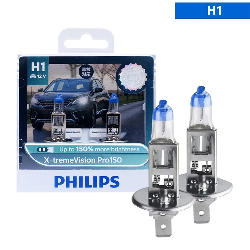 

Галогенные Автомобильные Лампы Philips X-tremeVision Pro150 H1 H4 H7 H11 HB3 HB4 HIR2 9005 9006 9012 12В +150% Более Яркий Бе...