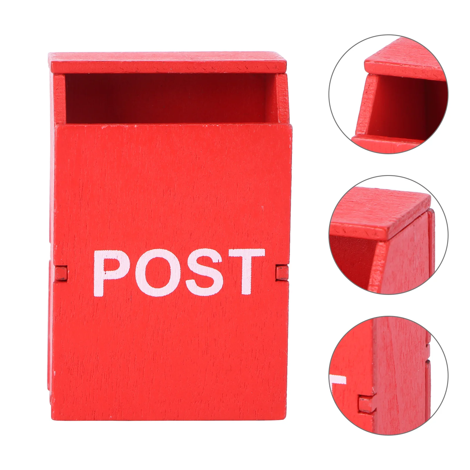 

Vintage Home Decor Red Post Box Kids Outdoor Toys Mini Outdoor Decor Kids Mailbox Mailbox Toy Model Decorative Mailbox