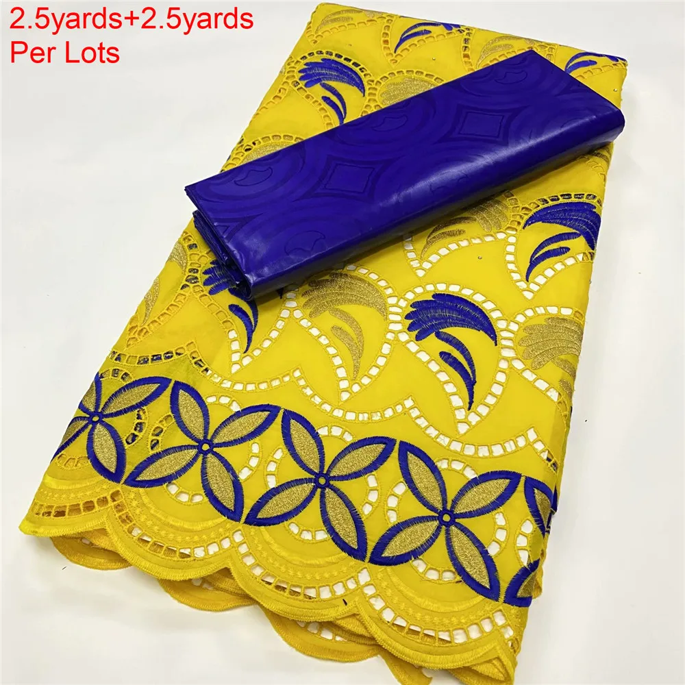 

Bazin Riche Fabric Perfume Damask Material Embroidered 2022 Eyelet Cotton Fabric Dubai Swiss Voile Lace In Switzerland S838