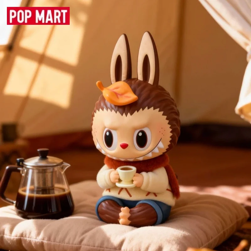 Фото POPMART LABUBU ZIMOMO теплый свитер ручная подвесная карта модные настольные украшения коллекция куклы-сюрприз зимний и новогодний подарок №2