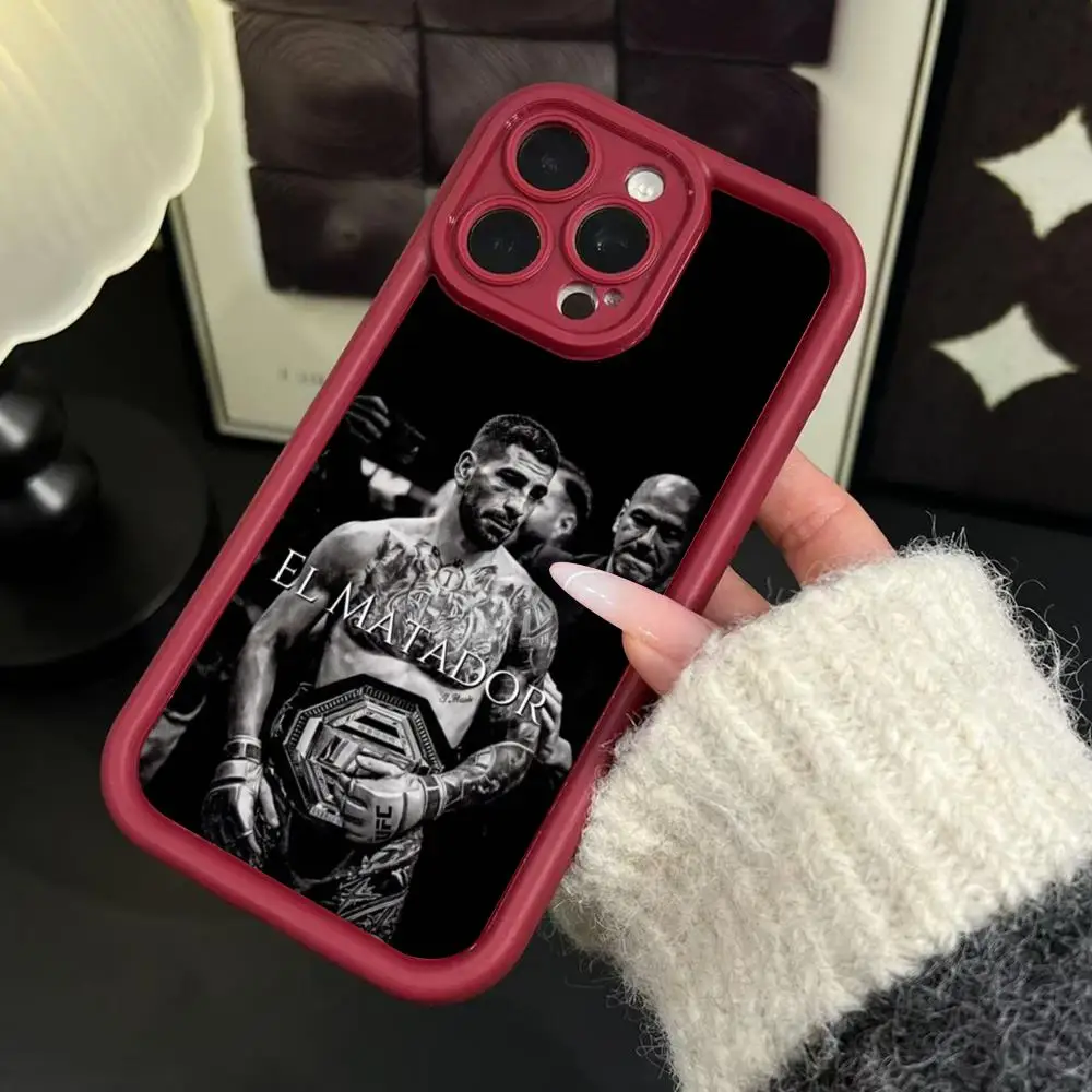 Фото Чехол для телефона I-Ilia Champion T-Topuria для iPhone 17 Air 16 15 Pro Max 14 13 Pro 12 Mini Plus, защитный чехол из ТПУ с дизайном 