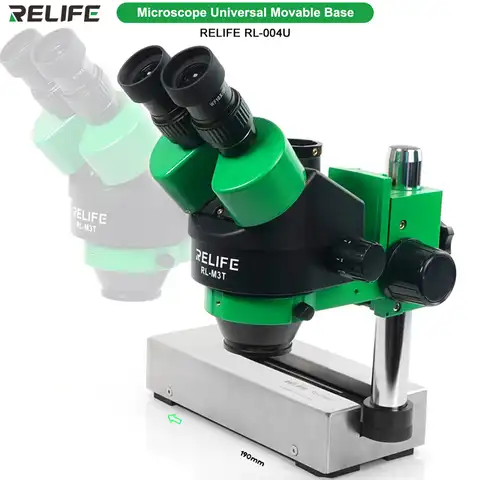 Подвижная универсальная подставка для микроскопа RELIFE, регулируемая профессиональная основа для ремонта