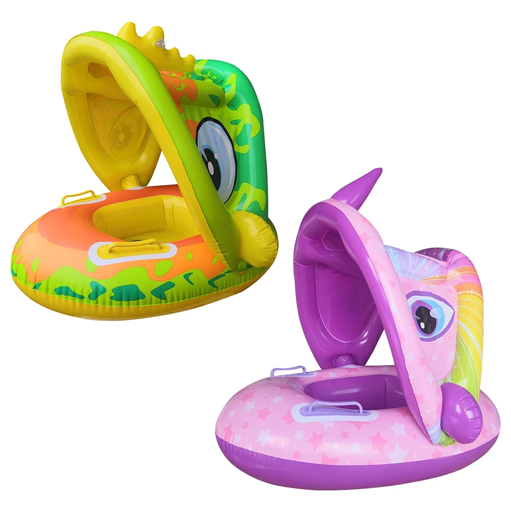 

Baby Inflatable Swimming Rings Pool Rings Seat Kids Children Floating Sunshade Swim Circle Pool Bathtub Summer Bathing Toys