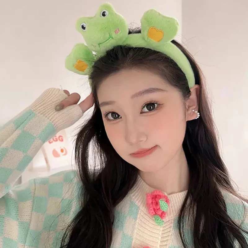 Новые корейские повязки на голову из кораллового флиса с милыми кроликами для