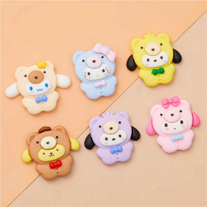 

kawaii resin cabochon cartoon animals flatback accessories for diy jewelry making cute scrapbooking embellishment supplies
