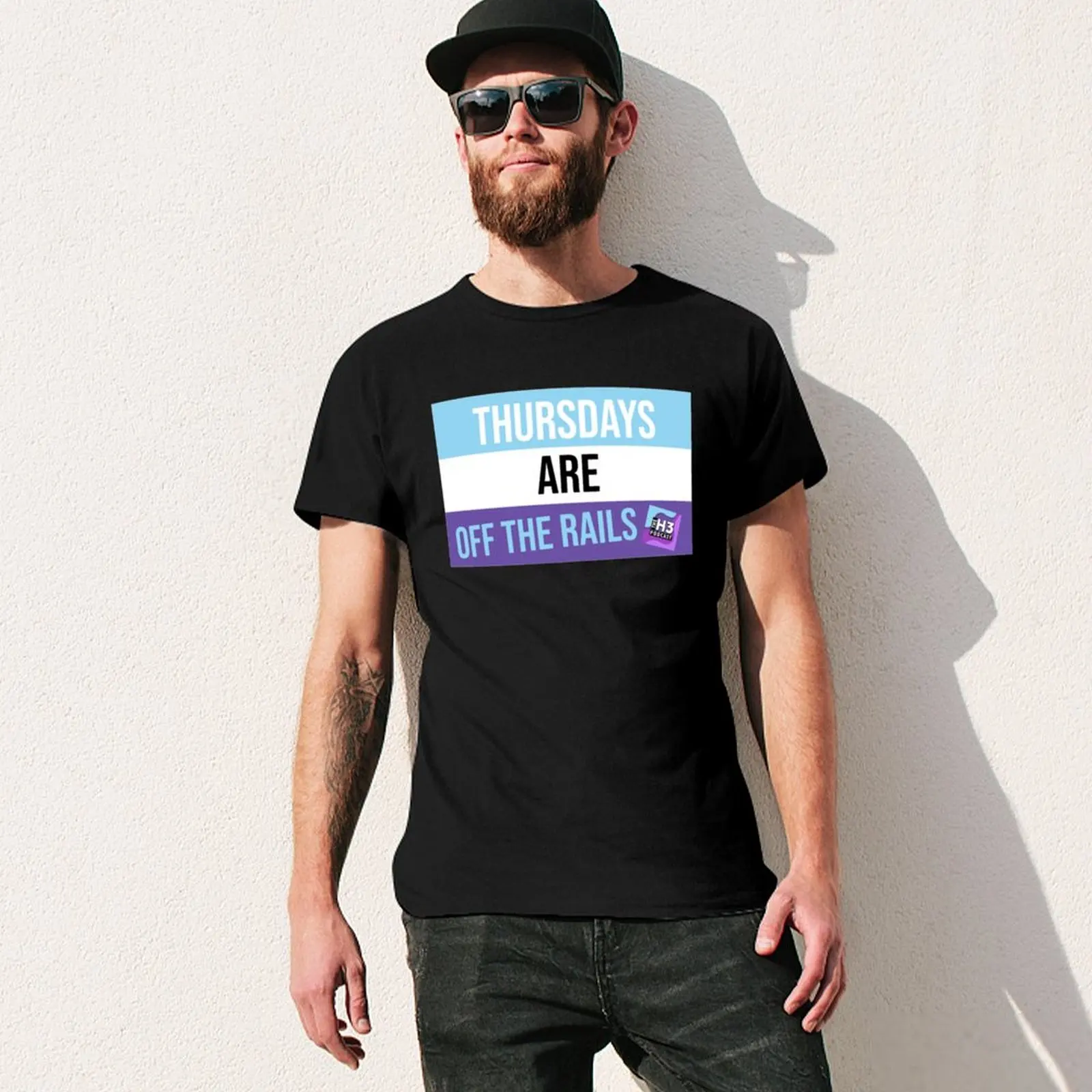 H3 Podcast футболка мужская винтажная аниме рубашка кавайная одежда футболки