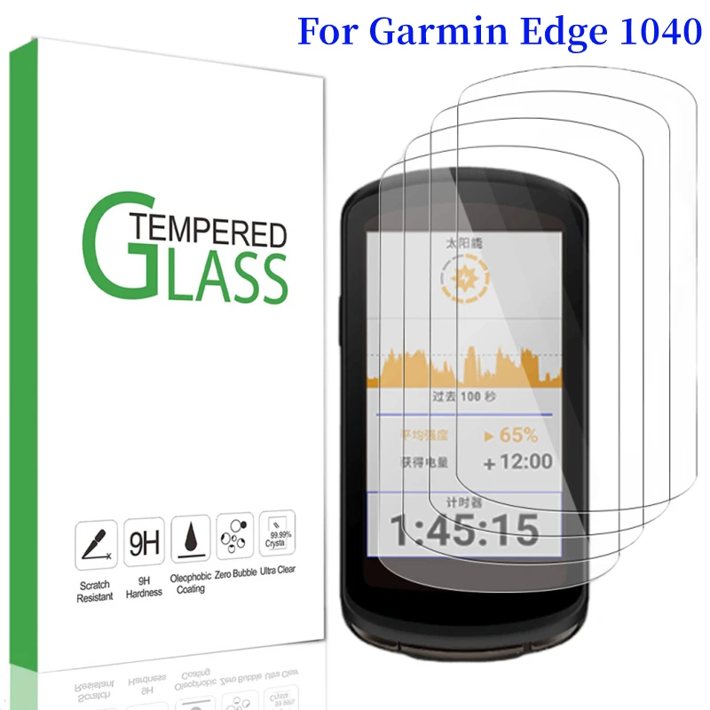 

For Garmin Edge 1040 Screen Protector GPS Bike Computer Stopwatch Ultra Clear 2.5D 9H Tempered Glass Film on For Garmin Edge1040