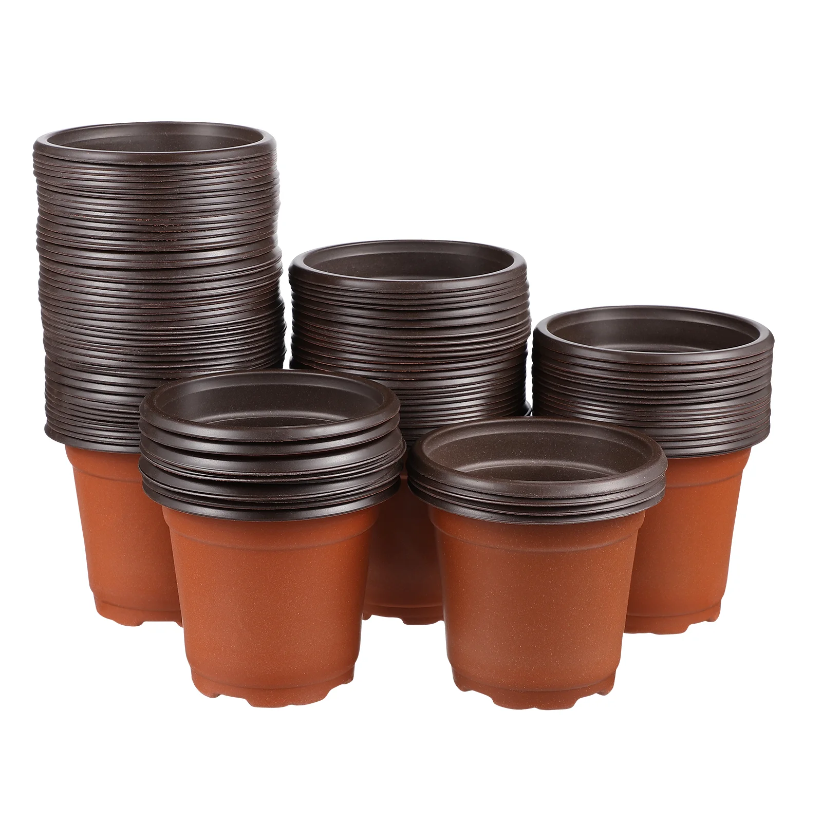100 Pcs Plastic Go Containers Plants Flower Pot Pot Garden Flower Pots Plastic Nursery Starting Pots
