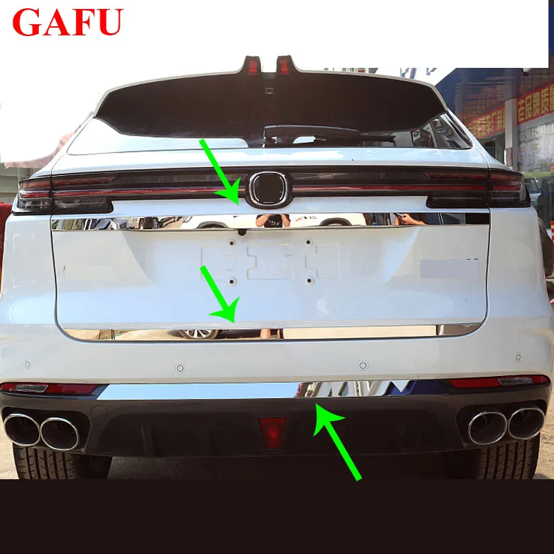 

for Changan Uni-k Unik 2021 2022 Sticker Stainless Steel Back Door Tailgate Trim 1pcs Car Accessories