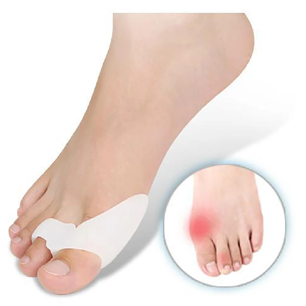 

2Pcs/pack Silicone Thumb Corrector Big Toe Separator Foot Toes Protection Straightener Bunion Protector Health Nail Care Tools