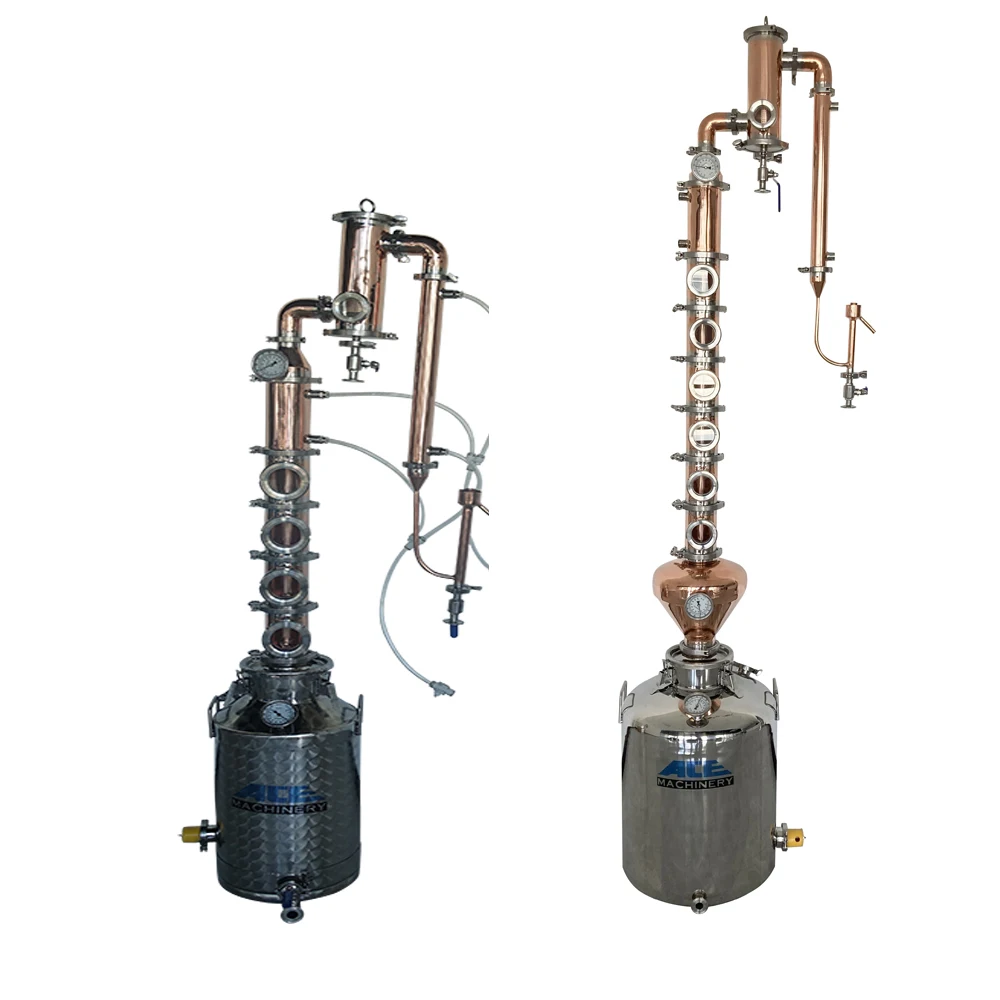 

50L/100L/200L Copper Vodka Rum Whiskey Brandy Gin Still Alcohol Distiller/Distillation Equipment Price