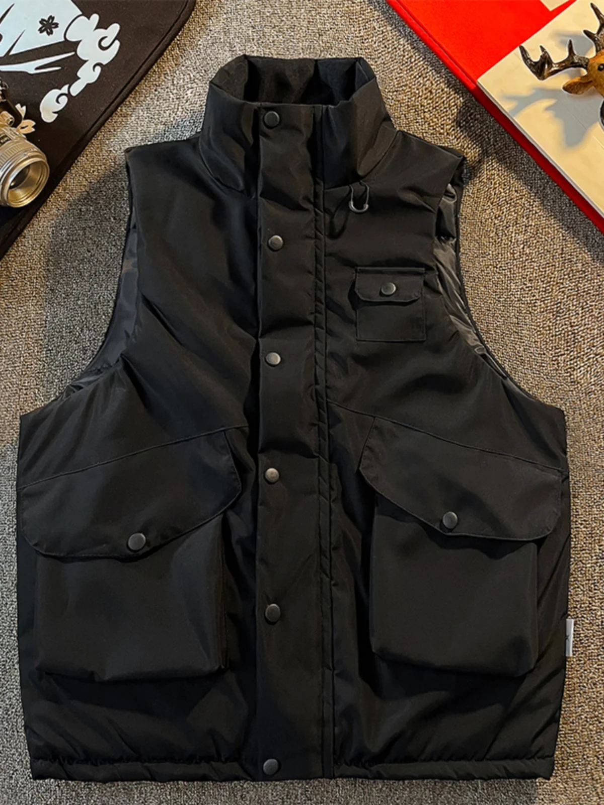 Японский модный жилет-карго Ciboy теплая пуховая куртка одежда с хлопковой