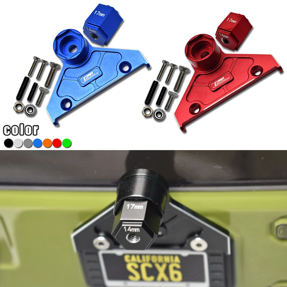 

GPM AXIAL 1/6 SCX6 JEEP JLU WRANG LER 4WD AXI05000T1 metal Aluminum alloy rear Spare tire Positioning Bracket Fixed bracket