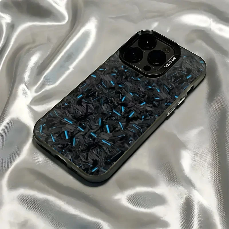 Фото Чехол для телефона IMD с синим звездным узором для Iphone 17 16 Pro Max 15 14 13 12 11 XS XR 7 8 Plus 17Air 16E, противоударный жесткий чехол №1