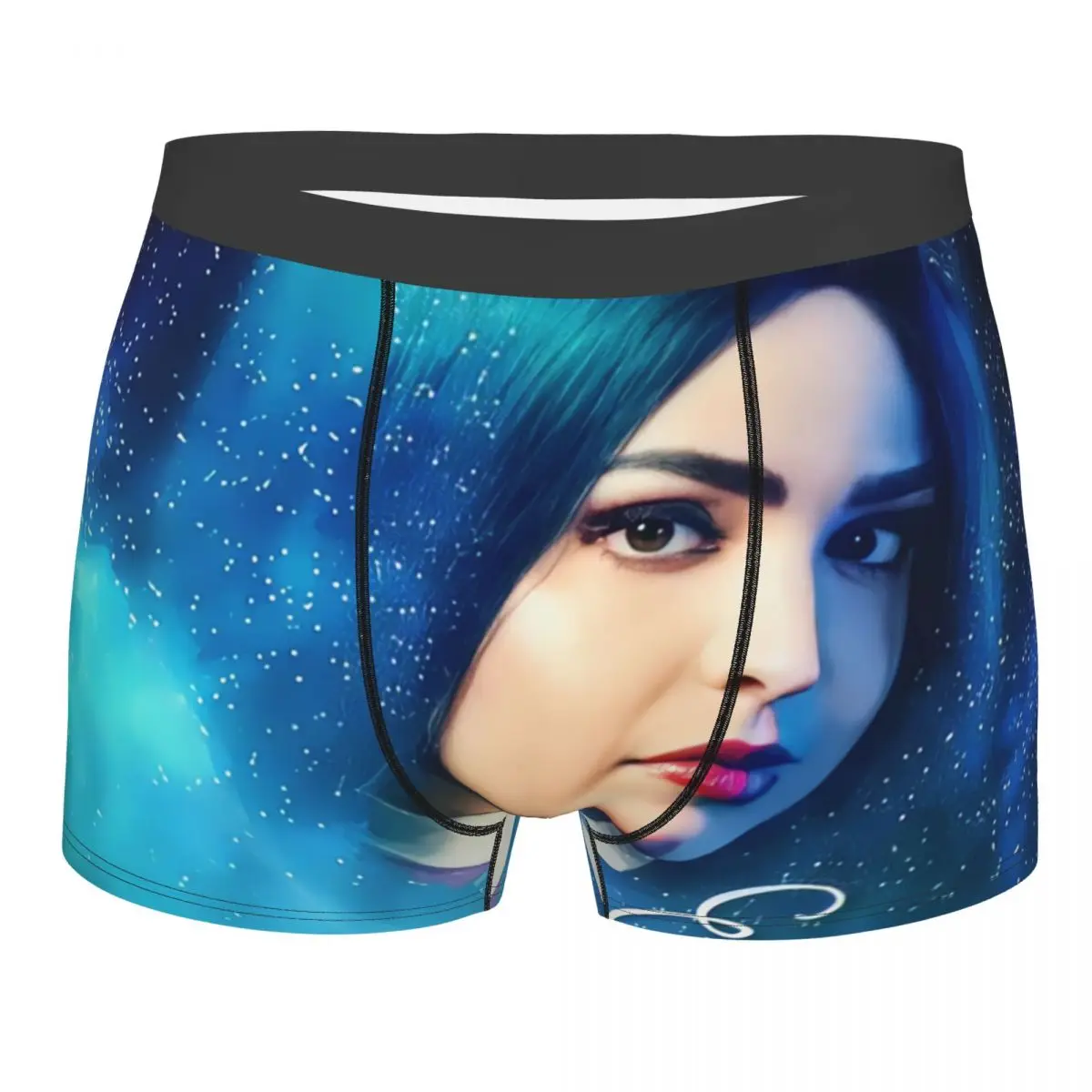 

Custom Evie Blue Princess Underwear Men Stretch Descendants Boxer Briefs