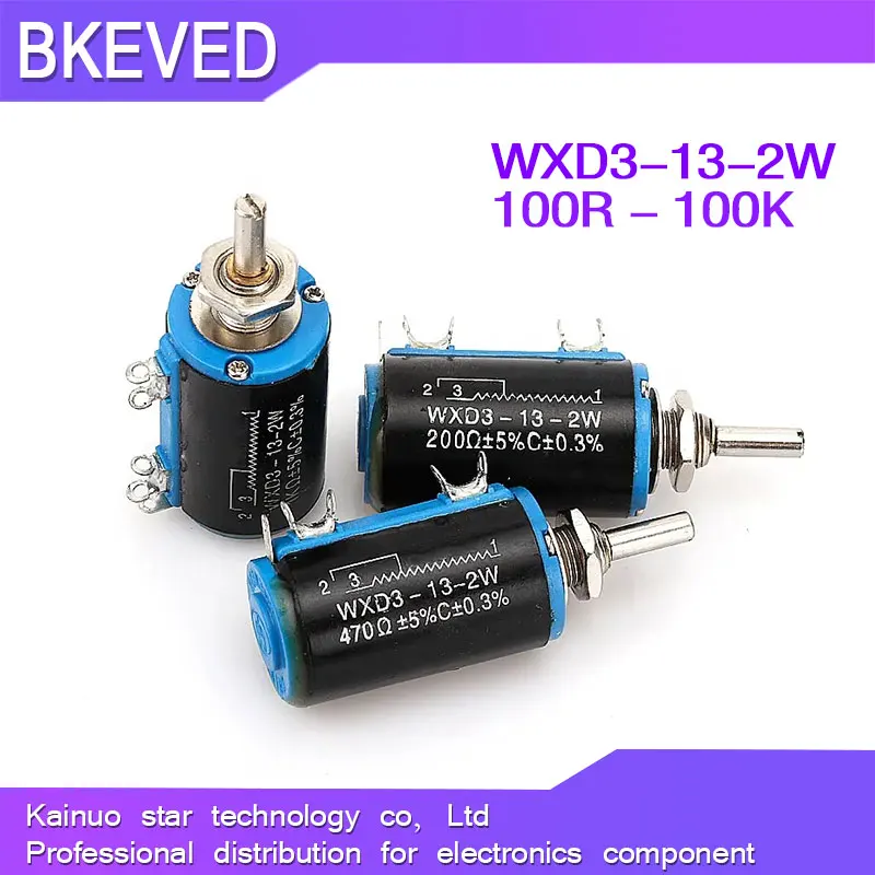 WXD3-13 серия 100 200 220 680 1K 2.2K 3.3K 4.7K 5.6K 6.8K 10K 22K 33K 47K 100K Ом WXD3-13-2W Потенциометр с проволочной обмоткой (art.: 3920cbdf623a6) - 3920cbdf623a6