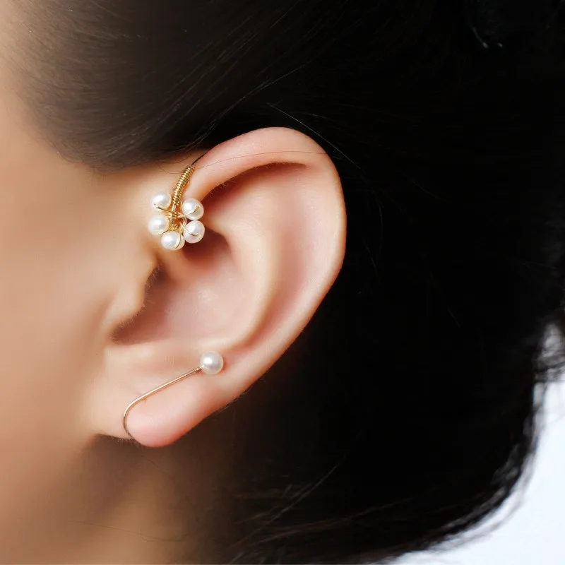 

Серьги-клипсы женские из серебра 925 пробы, 14 К ЗОЛОТА