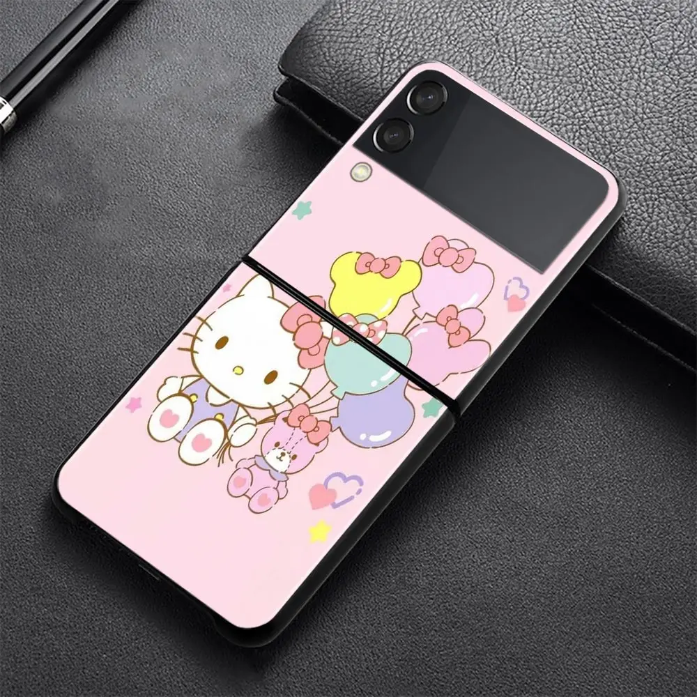 Чехол для Samsung Galaxy Z Flip3 5G чехол смартфона ZFlip 3 z flip ZF3 Coque PC черный Жесткий розовый