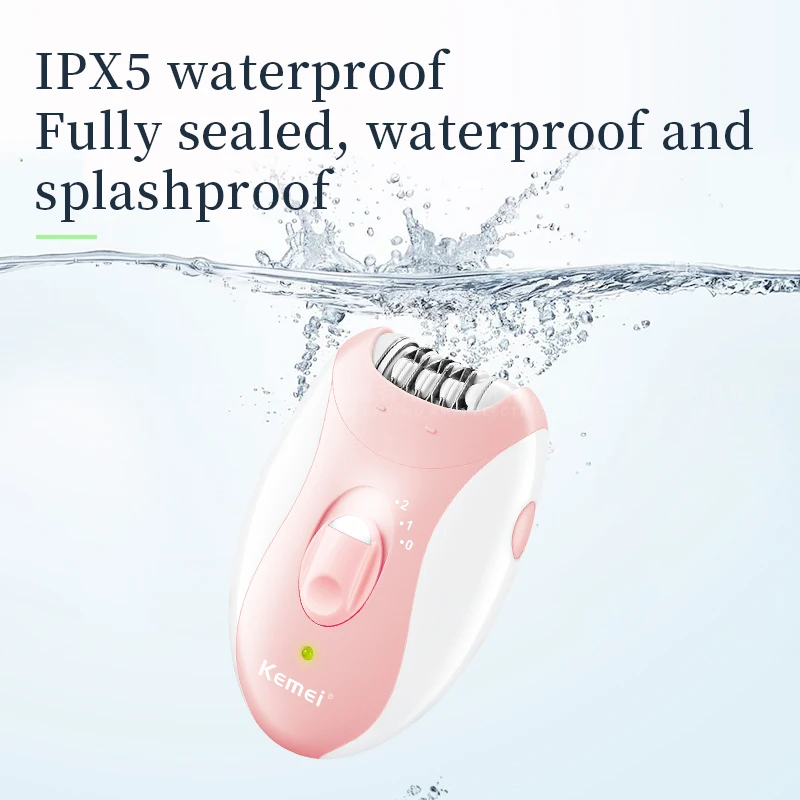 Kemei электрический эпилятор для удаления волос женщин ног тела водостойкие