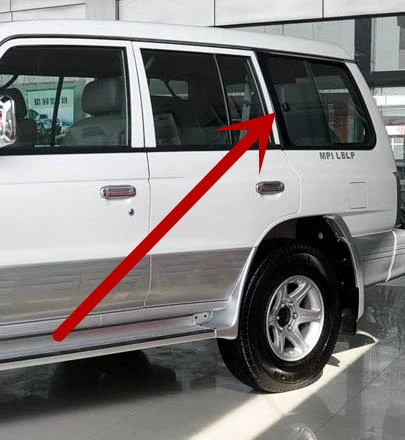 2 шт. Автомобильная дверь окно горка для Montero стеклянный замок Пряжка Pajero V31 V32 V33 V43