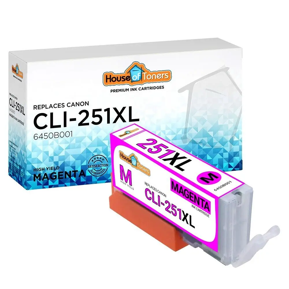 

CLI-251XL Magenta Ink for Canon PIXMA MG5420 MG5422 MG5520 MG5522 MG5620